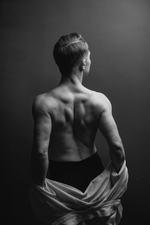 Photo of muscular back
